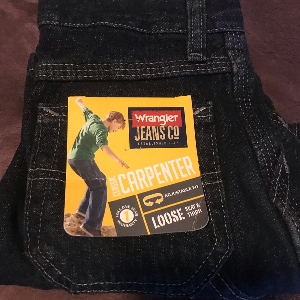 5 slim loose fit wrangler jeans company adjustable waist band new with tags